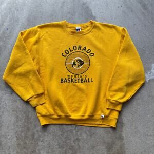 Vintage Russell Athletic Colorado Buffaloes Women's Basketball Sweatshirt Sz L